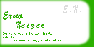 erno neizer business card